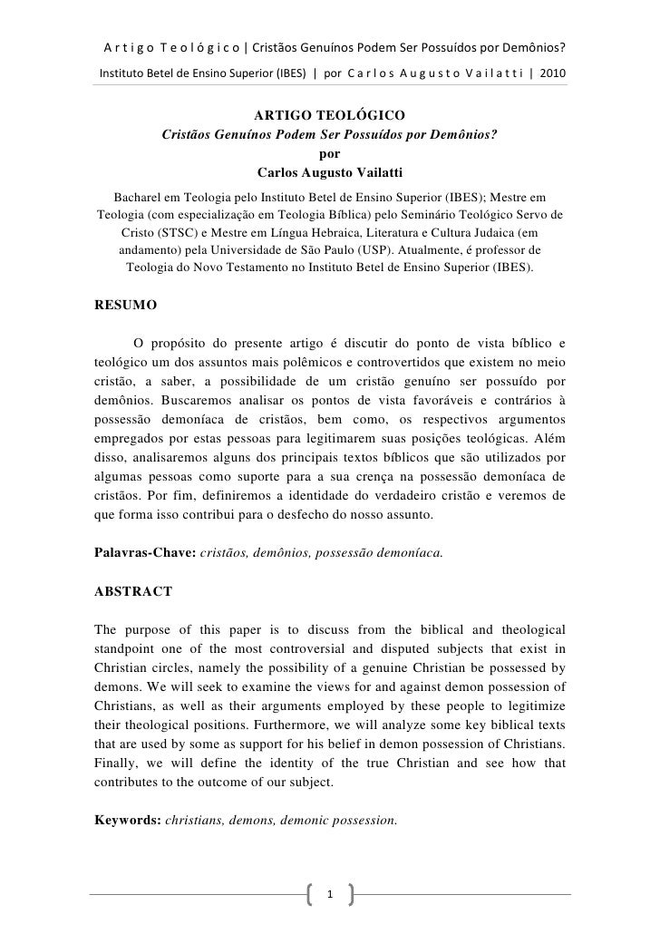 Crentes Possessos Pdf